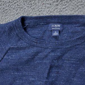 J. Crew Cotton Sweater Pullover Blue Mens Size S Small